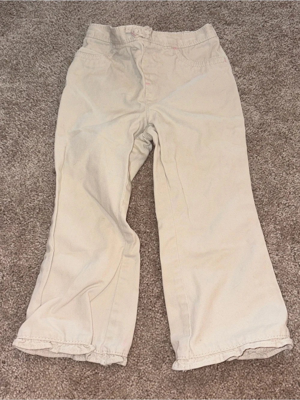 jumping beans Cream Flare Pants 3T